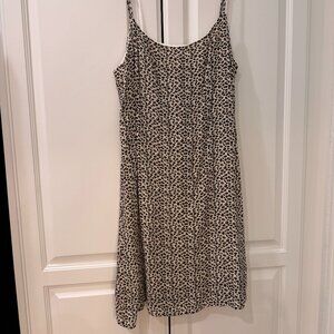 Mini Linen Leopard Dress